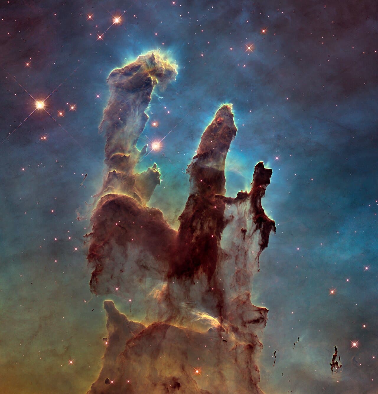 Pillars of Creation, star-forming region in Serpens